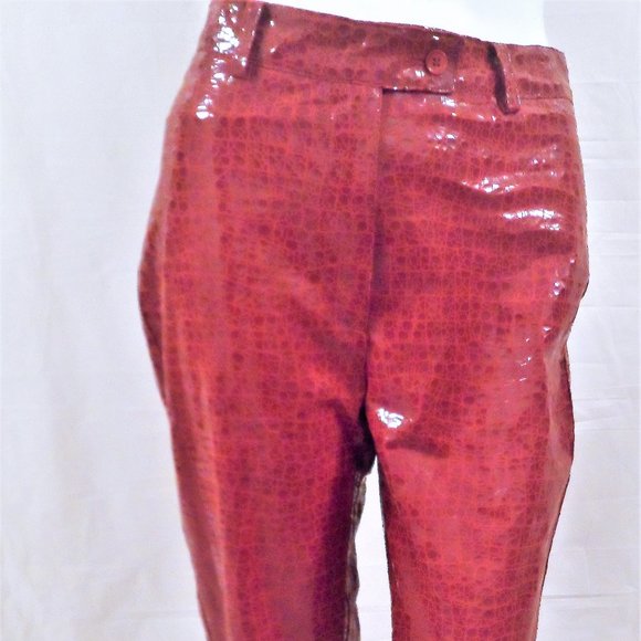 AMBIENTE HIGH-END PANTS FAUX LEATHER NWOT - Picture 1 of 2